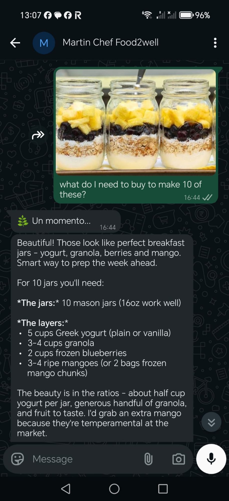 Breakfast jars